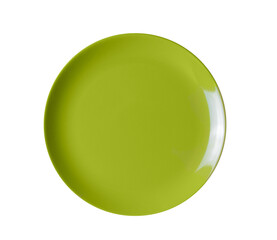 green plate on transparent png