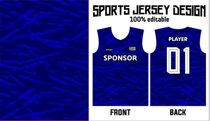 Abstract blue background jersey design for sport uniform © ian