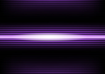 Laser purple beam on dark background