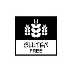 gluten free icon on white background