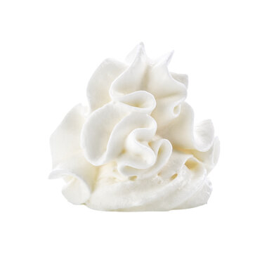 whipped cream isolated on transparent png