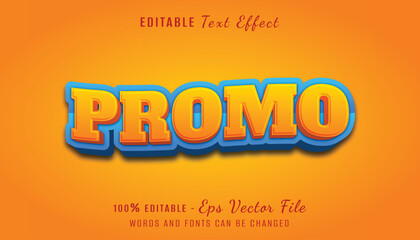 promo 3d text effect design