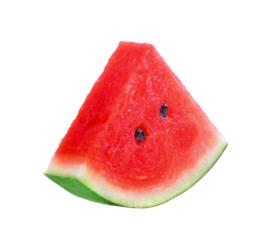 sliced fresh watermelon isolated on transparent png