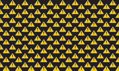 warning sign patterns for wallpaper wrapping, pattern filling, web background, texture. Vector Illustration.