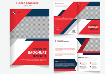 Modern construction or real estate bi-fold  brochure design multipage Real estate company profile brochure template