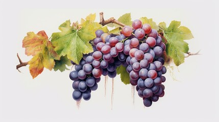 Fototapeta premium bunch of grapes created with Generative AI