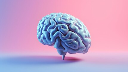 Field of neurology, visualization of the brain. Workings of the human mind concept, emphasizing the complexity and wonder of cognitive science and neurological health. Generative AI