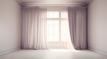 Interior empty room. Generated with AI