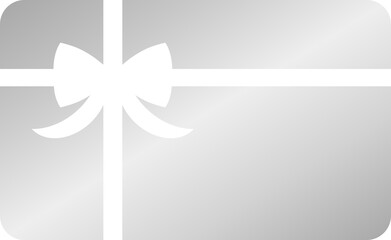 Silver Gift Card Icon