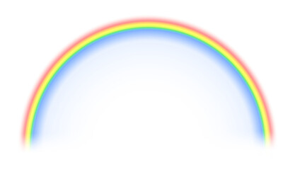 Rainbow with transparent effect isolated on transparent background