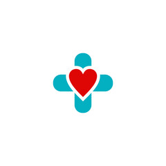 heart and symbol medis aqua collor