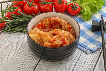 Korean food - spicy Kimchi cabbage
