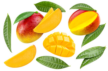 Mango isolated on white background