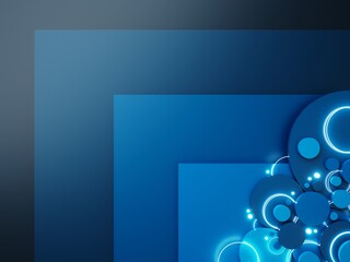 3d background images illustration. technology hi-tech rendering. 3d geometric abstract wallpaper. digital design graphic art. futuristic tech element. display decoration poster template backdrop space