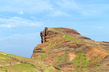 High cliffs at Ponta de São Lourenço on the island of Madeira