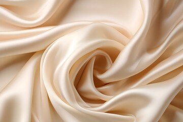 Obraz premium cream color fabric texture in the style of luxurious drapery. background