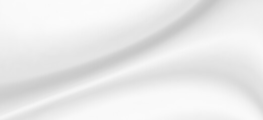 Abstract white fabric texture with soft wave background