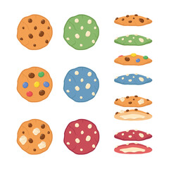 Various kind of cookies illustration