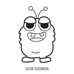 Obraz premium cute monster