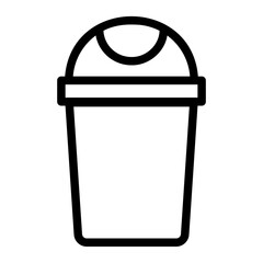 bin line icon