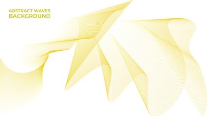 Abstract light yellow waves background
