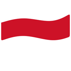 Naklejka premium National Flag of Indonesia Design for Independence Day