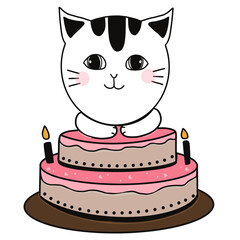 Happy Birthday 🎂cute little cat happy birthday super happy