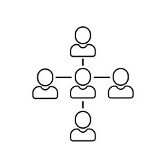 Referral program icon vector. affiliate illustration sign. partners symbol or logo.