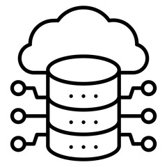 Cloud Database Icon