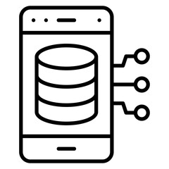 Smartphone Database Icon