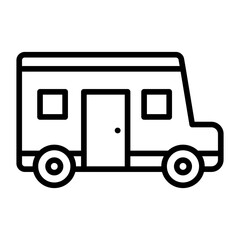 Camping Car Icon