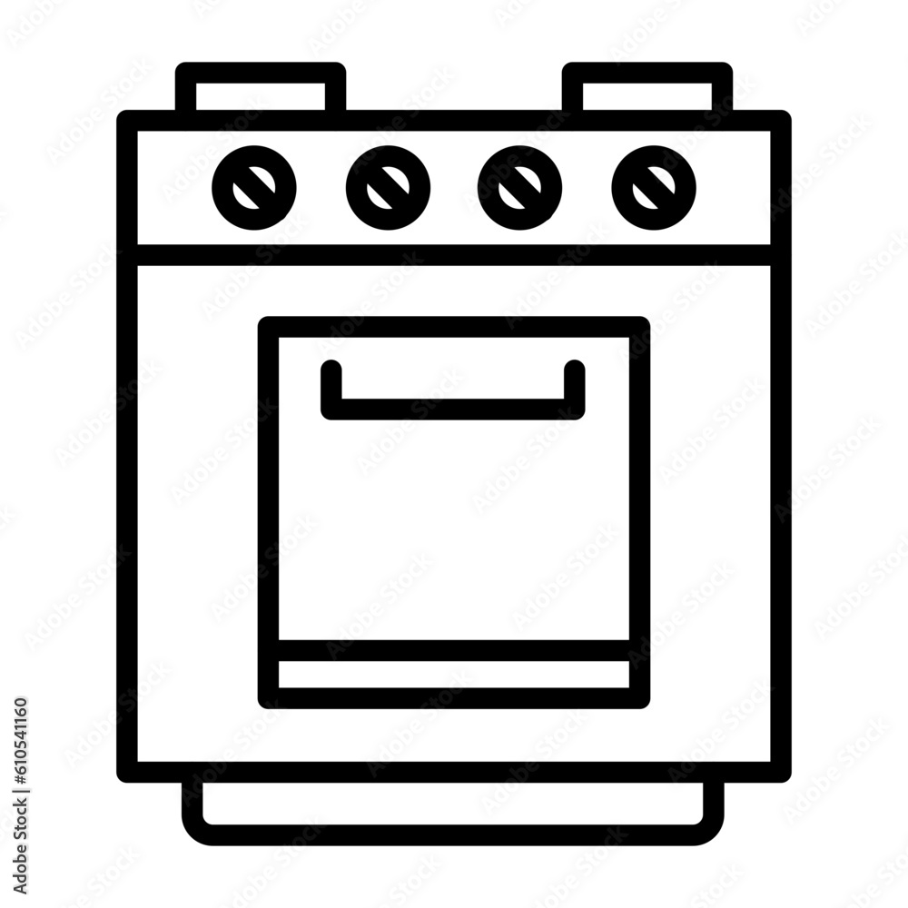 Wall mural Cooking Stove Icon