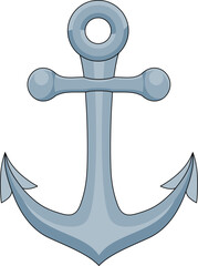 An anchor from a ship or boat it nautical icon illustration