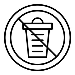 No Littering Icon