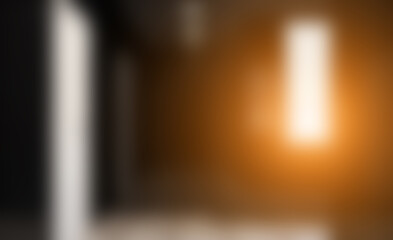 Bathroom interior bathtub. 3D rendering.. Sunset.