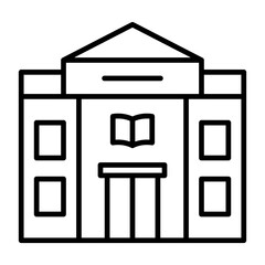 Library Building Icon