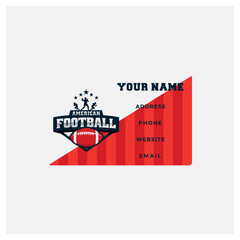 American Footbal business Card Design