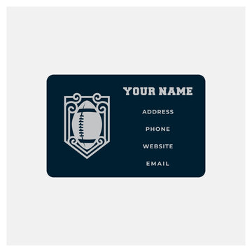 American Footbal business Card Design