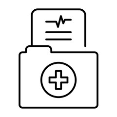 Obraz premium Medical Folder Icon