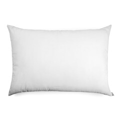 pillow with white pillow case on white background
