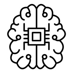 Brain Chip Icon