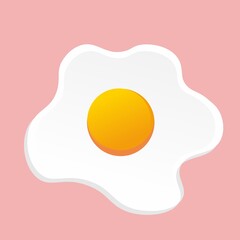 fried egg vector illustration