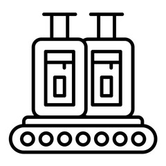Luggage Conveyor Icon