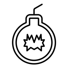 Obraz premium Bomb Icon