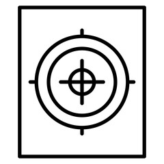 Fototapeta premium Police Shooting Icon