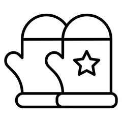 Fototapeta premium Mitten Icon