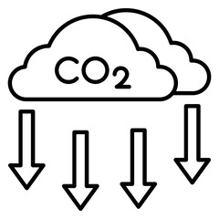 CO2 Pollution Icon