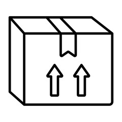 Package Side Up Icon