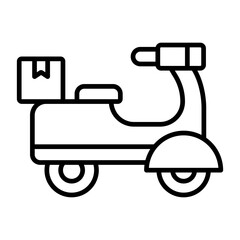 Motorbike Delivery Icon