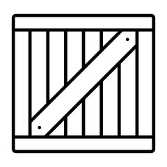Wooden Box Icon